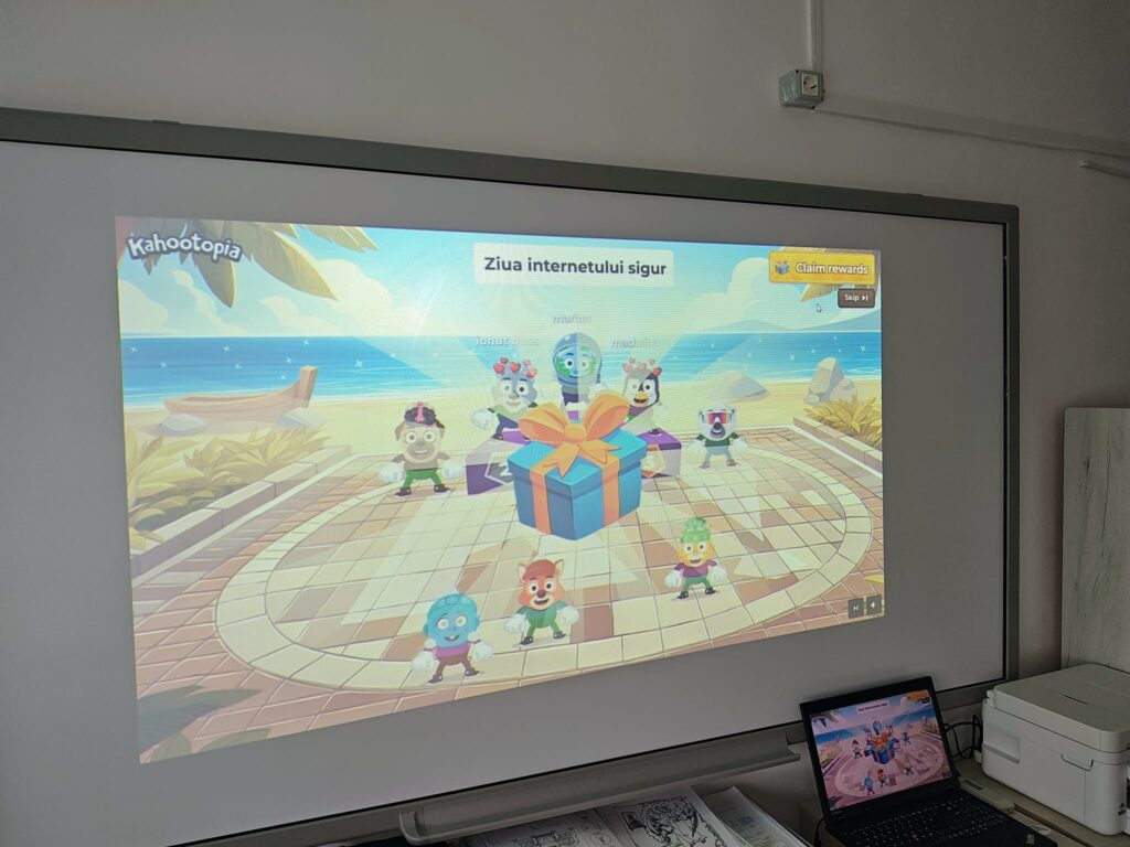 Finalul jocului Kahoot