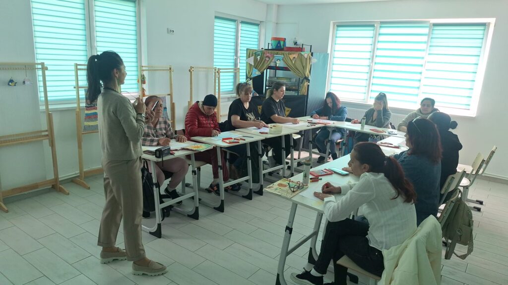 Imagini de la atelierul cu părinții