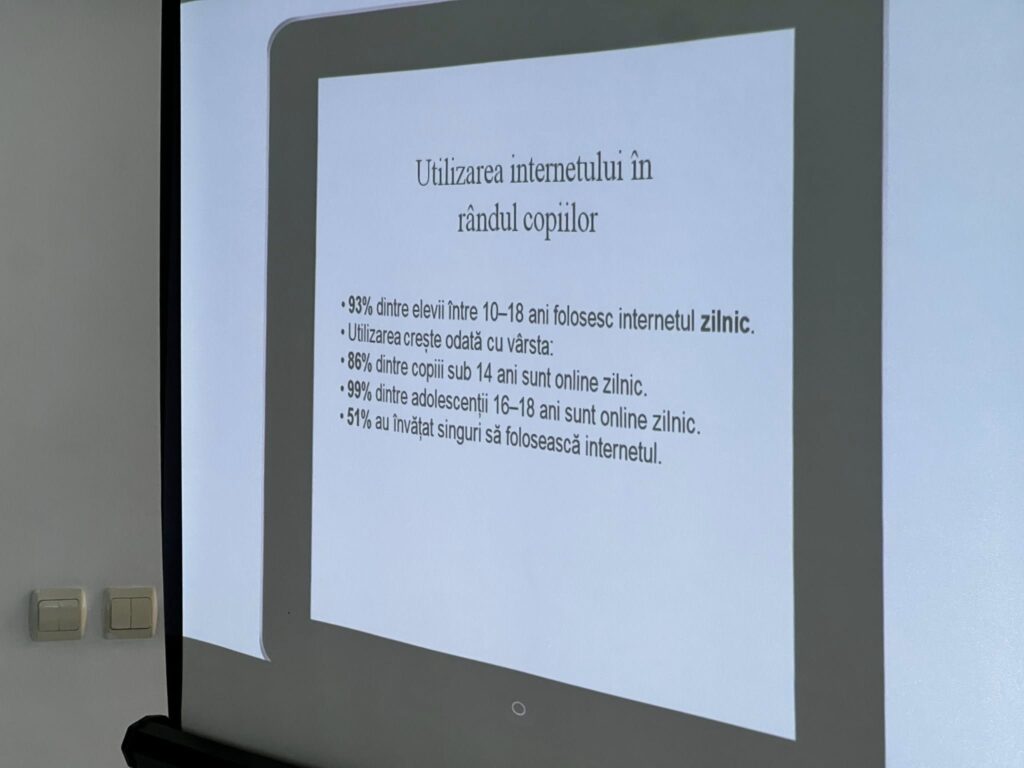Slide - Utilizarea internetului în rândul copiilor