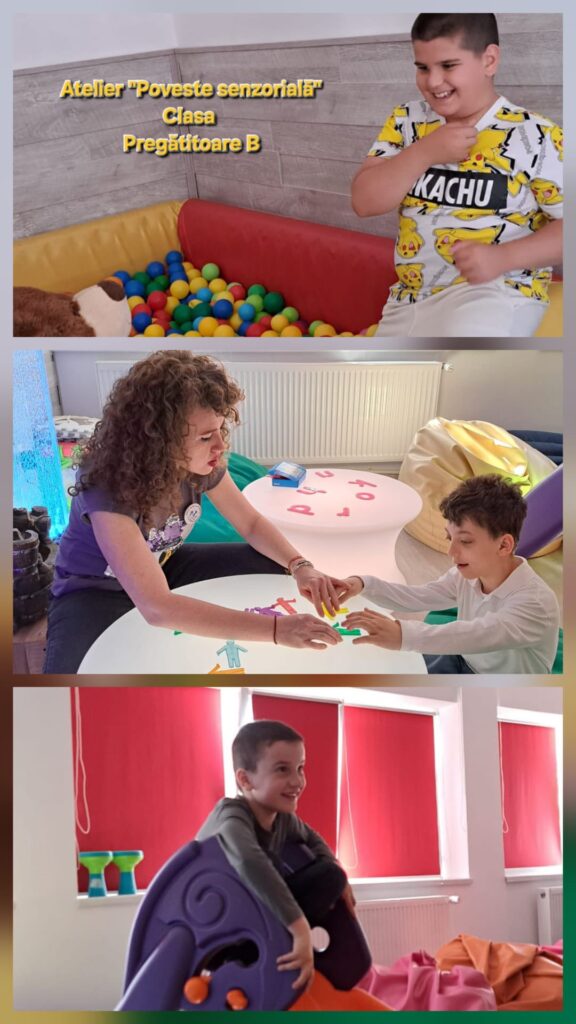 poveste senzorială - un atelier realizat în sala de stimulare senzorială