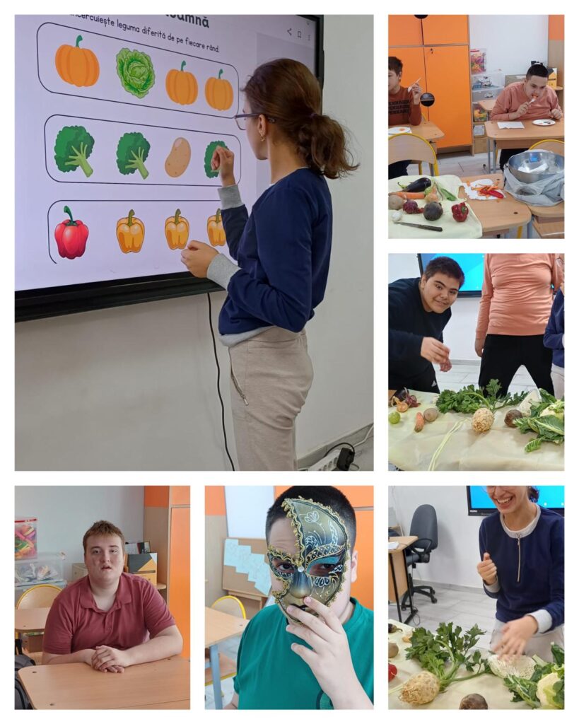 Elevi realizează activități privind alimentația sănătoasă